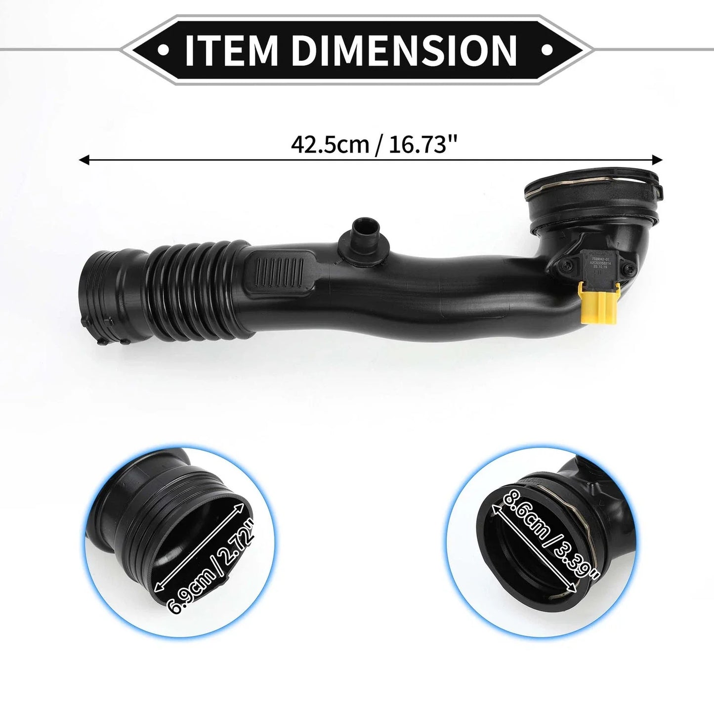 Intake Hose for BMW X6 Black (2015-2019)