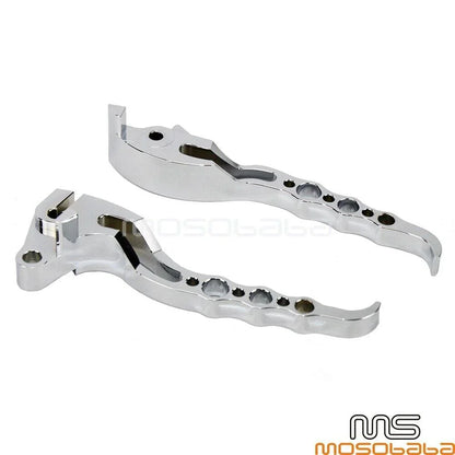 CNC Aluminum Brake Clutch Levers Chrome for Suzuki Boulevard M109R (2006-2017)