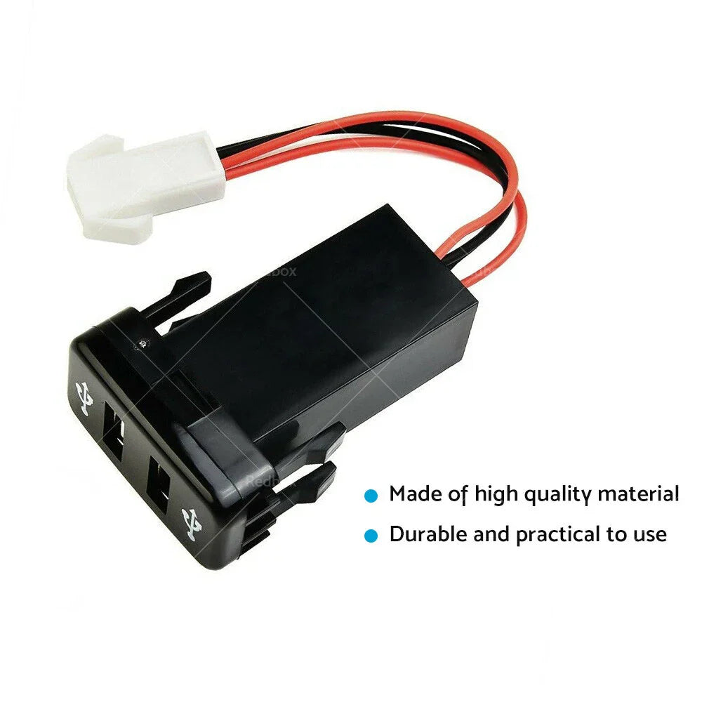 Dual USB Socket Charger for Toyota Hilux Prado Land Cruiser (2003-2023)