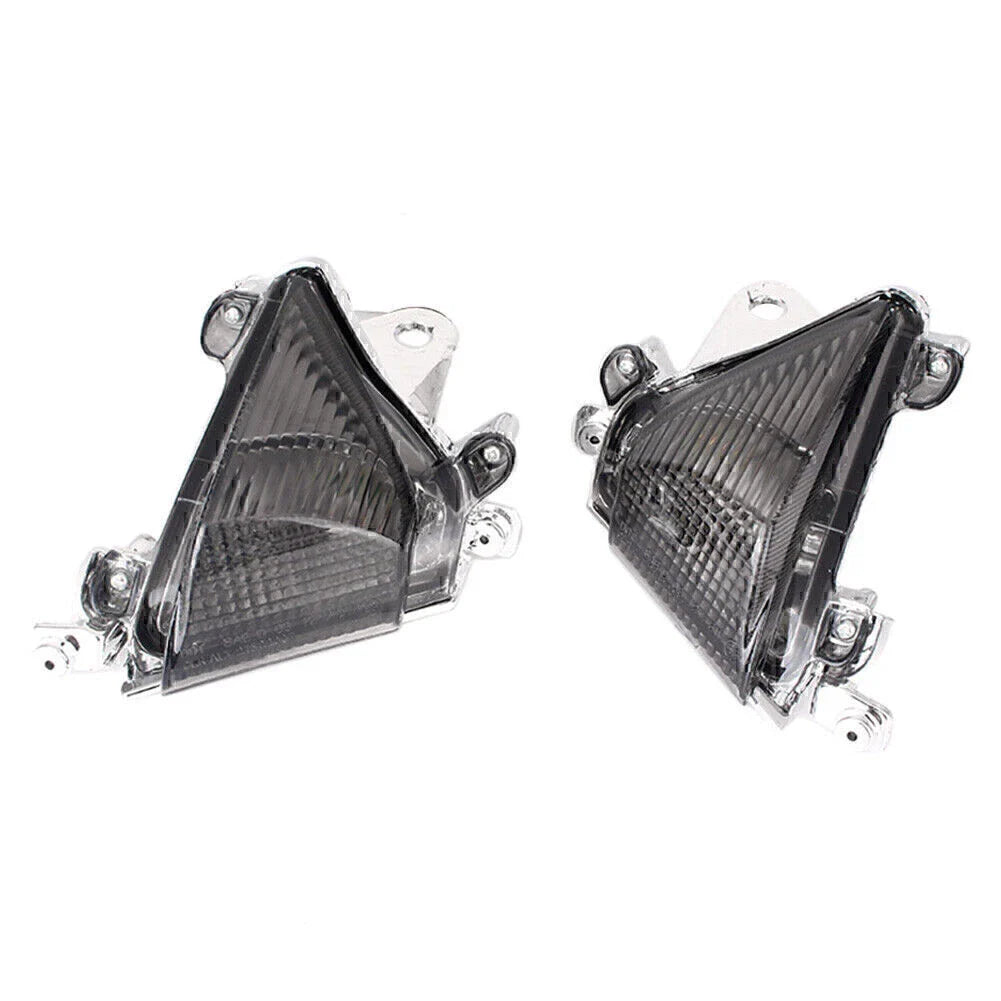 Smoke Front Turn Signal Light Lens Cover for Kawasaki Ninja ZX-10R (2004-2005)