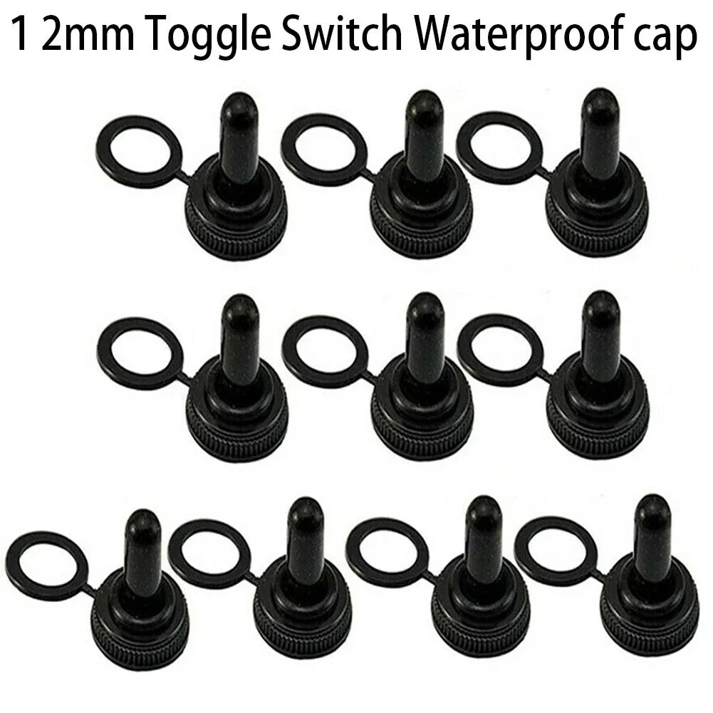 10x Toggle Switch Cover 12mm Rubber Thread Accessories