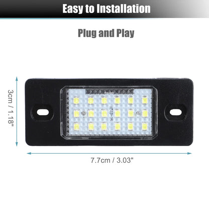 2 x LED License Plate Lights with Decoders for VW Jetta (2011-2018)