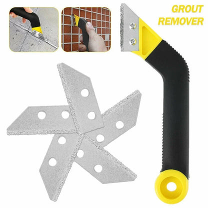 Grout Remover Angled With Blades for Tile Cleaning Saw