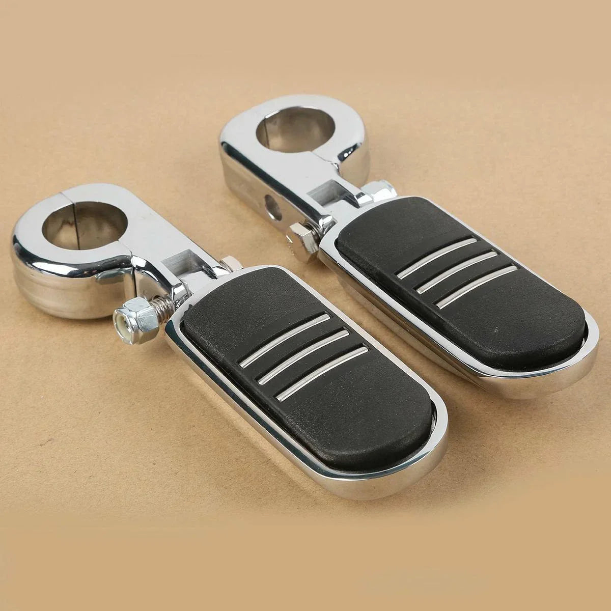 Universal 32mm 1 1/4in Highway Engine Guard Foot Pegs Mount for Harley