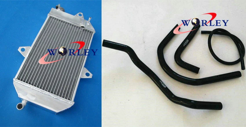 Aluminum Radiator + White Hose for Yamaha Banshee 350 (1987-2007)