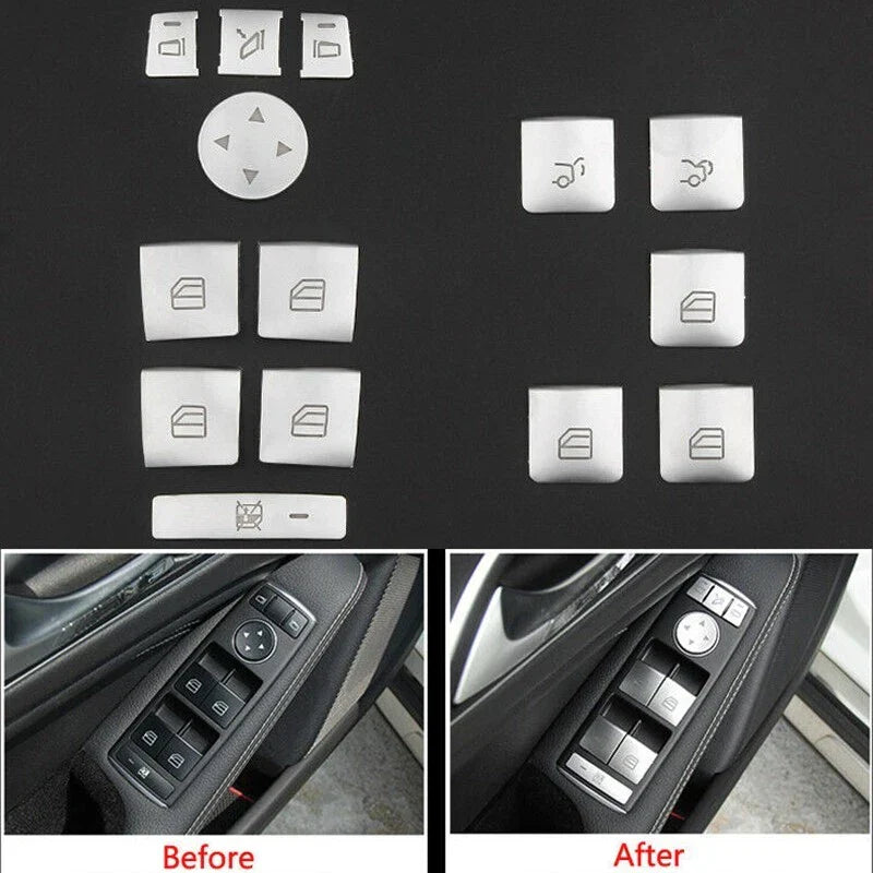 Button Switch Trim Accessories for Mercedes W204/W212 (2007–2013)