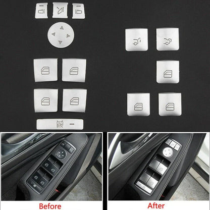 Button Switch Trim Accessories for Mercedes W204/W212 (2007–2013)
