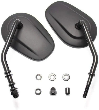 Black Rear View Side Mirror for Harley Davidson Fatboy (1990-2017)