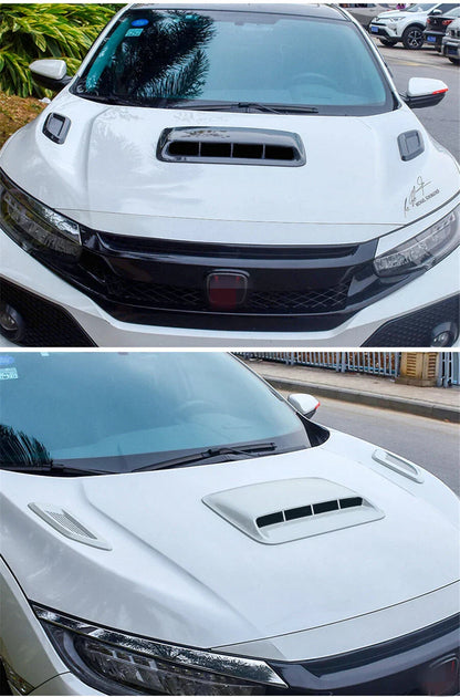 Glossy Black Air Flow Intake Hood Scoop Vent Cover for Car (No Year Specified)