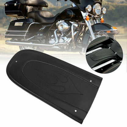 Black PU Leather Rear Fender Bib Solo Seat for Harley Road Glide FLTRX (2008-2023)