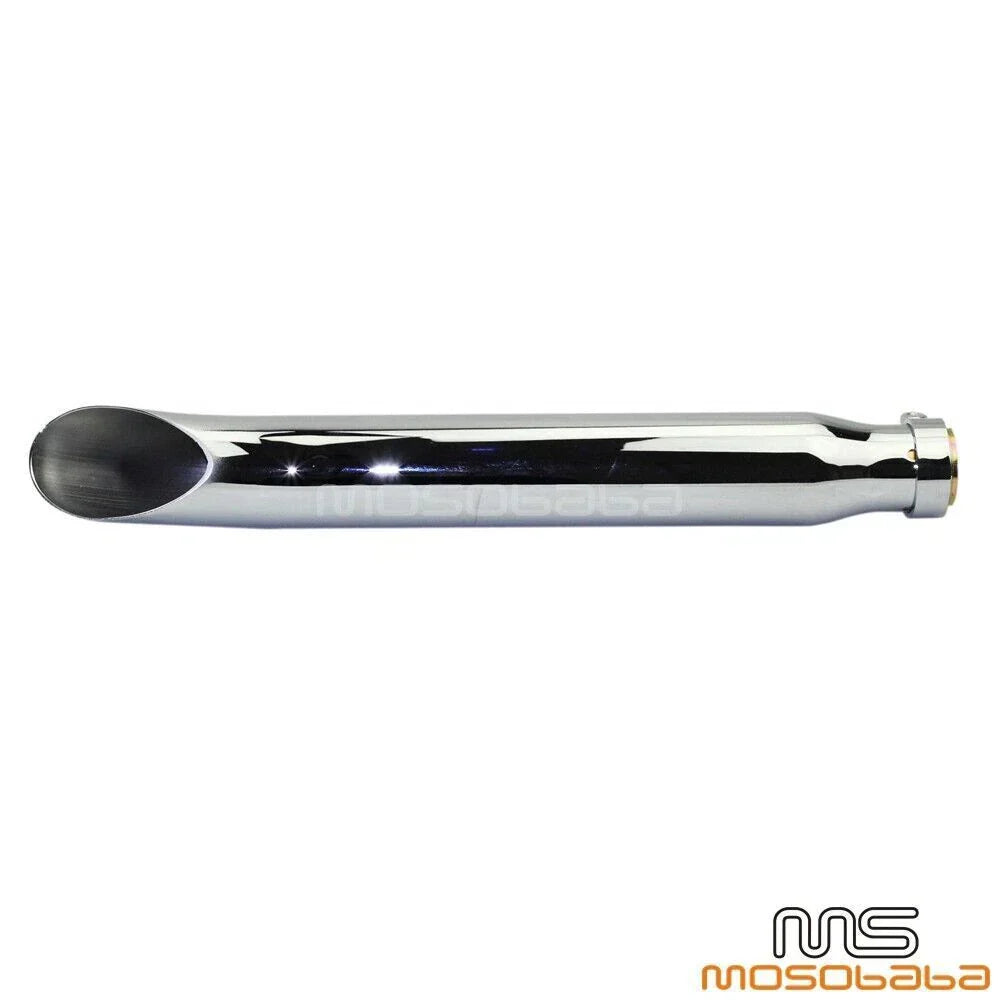 Chrome Muffler Exhaust Pipe Silencer 19" for Harley Road King, Tri Glide