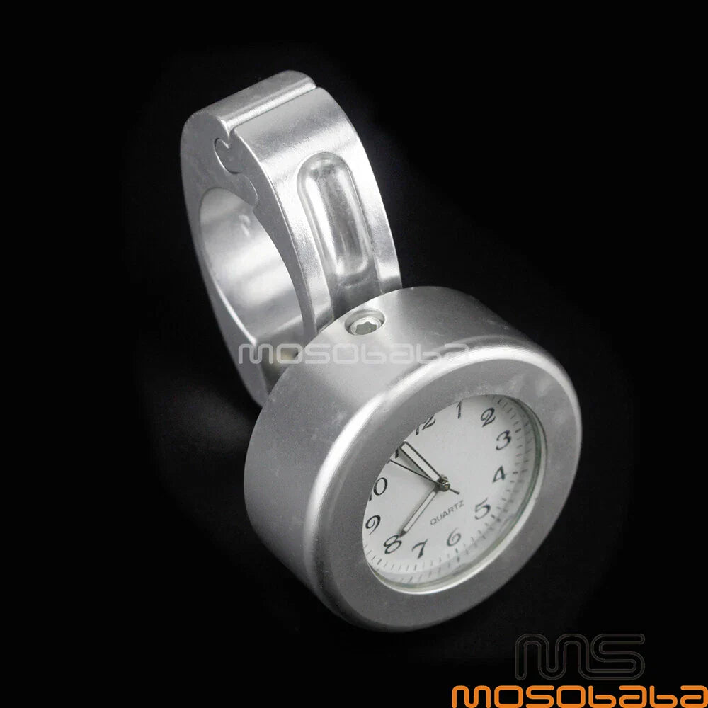 7/8" Waterproof Motorcycle Handlebar Mount Dial Clock for Chopper