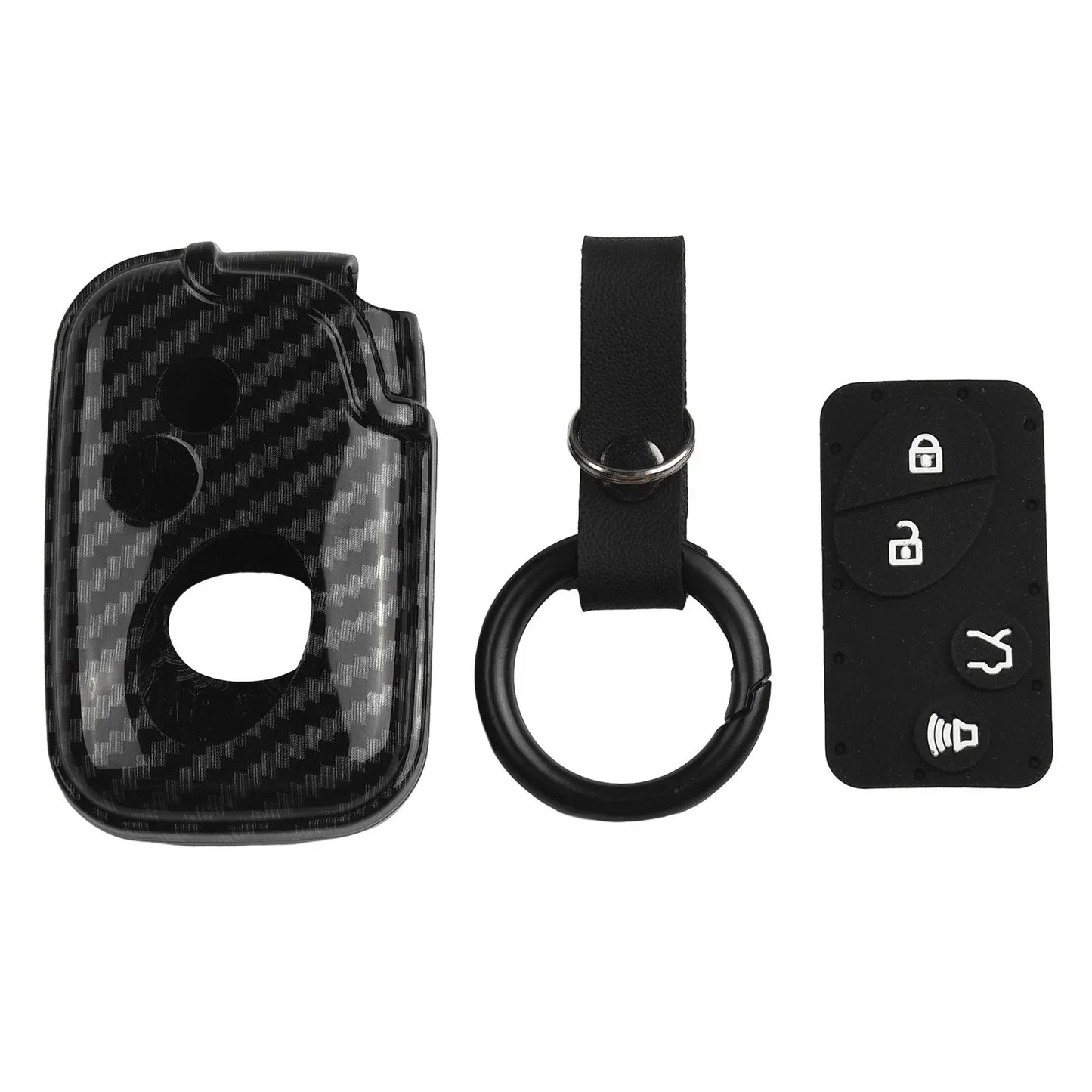 Key Cover Key Case Accessories Black 1 Pc