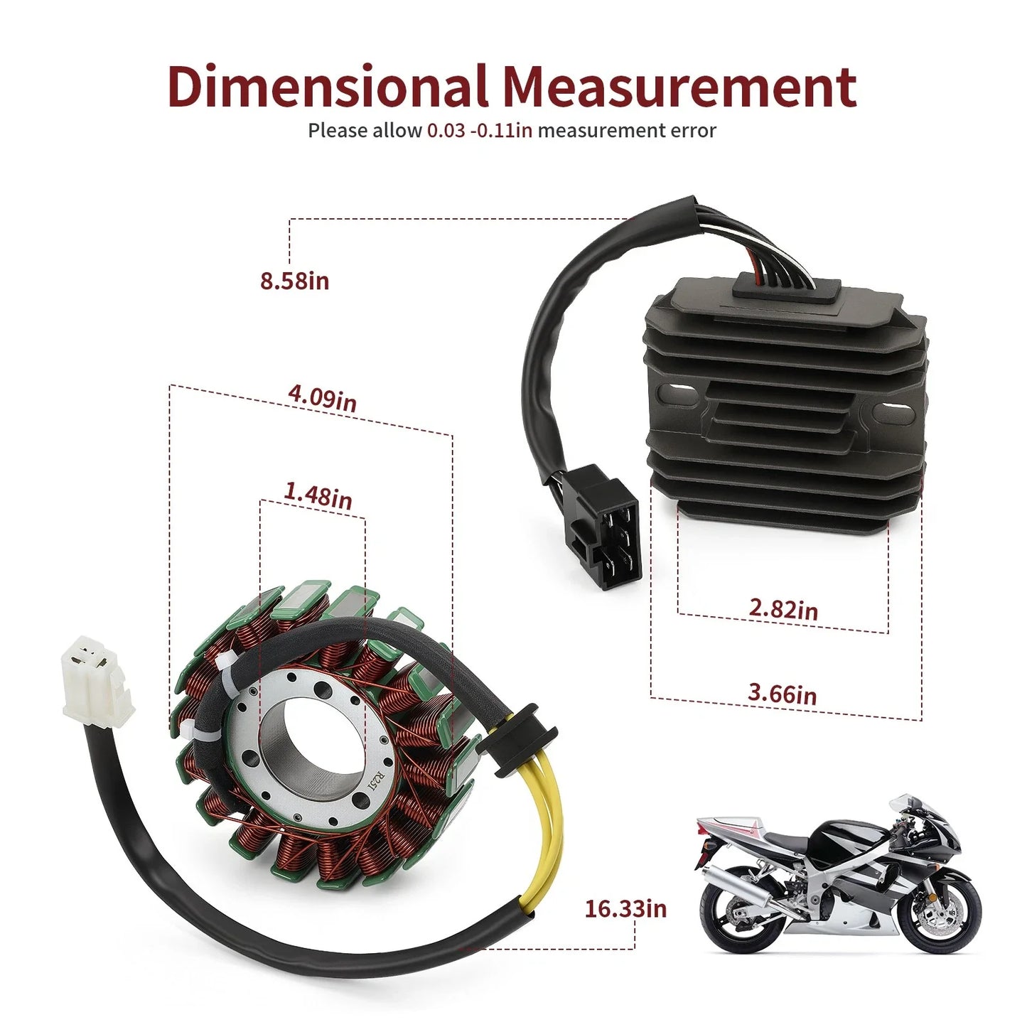 Stator and Rectifier for Suzuki GSXR600/GSXR750 (2001–2003)