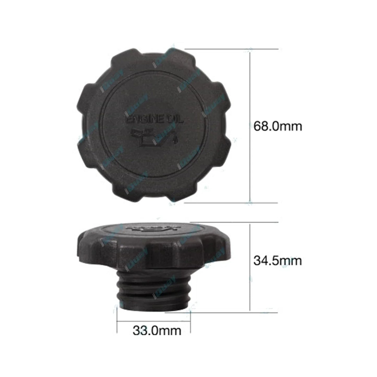Engine Oil Filler Cap for Hilux 4Runner LN61 2.4L 4cyl 2L 1985~1989