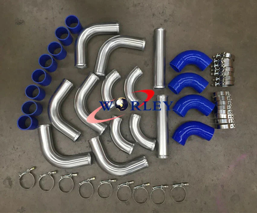 2.25" Aluminum Universal Intercooler Turbo Piping Kit for Cars