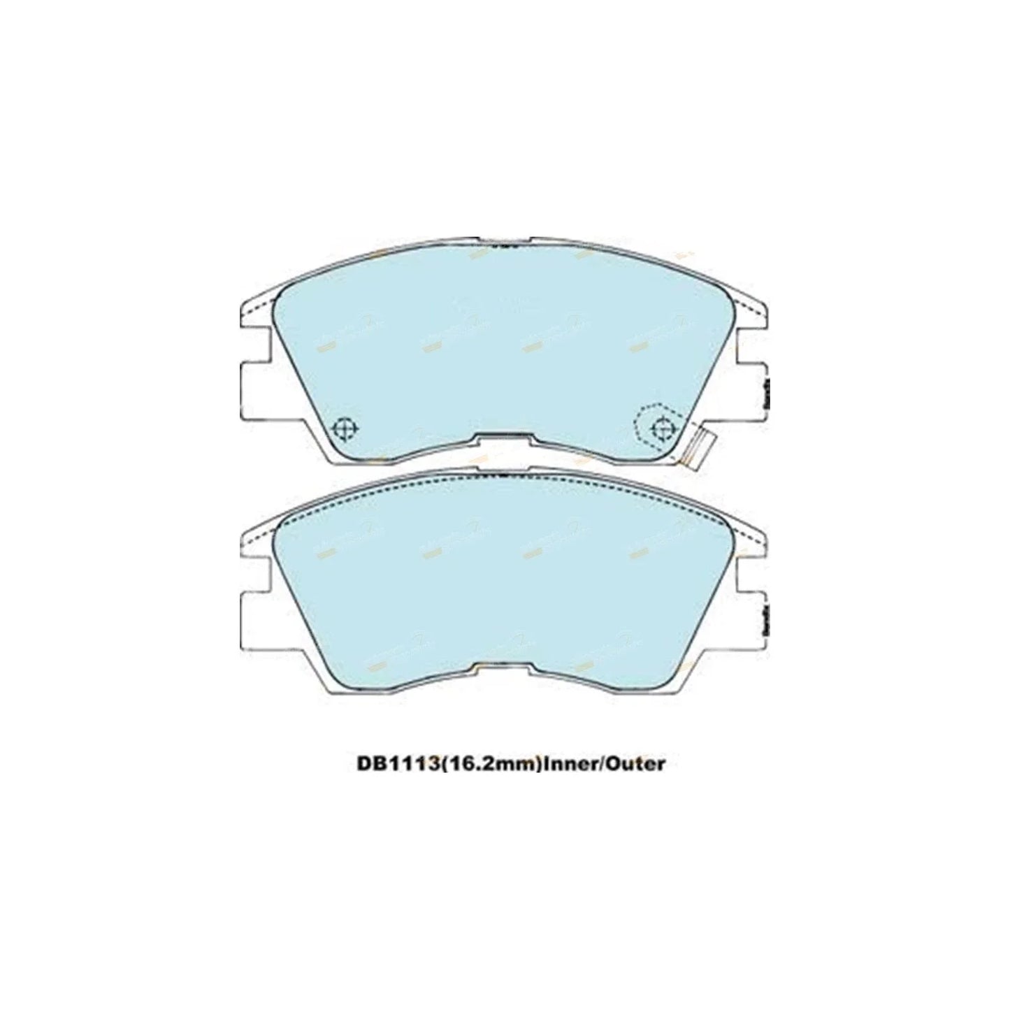4WD Front Disc Brake Pads Set for Mitsubishi Triton (1986 - 1996)
