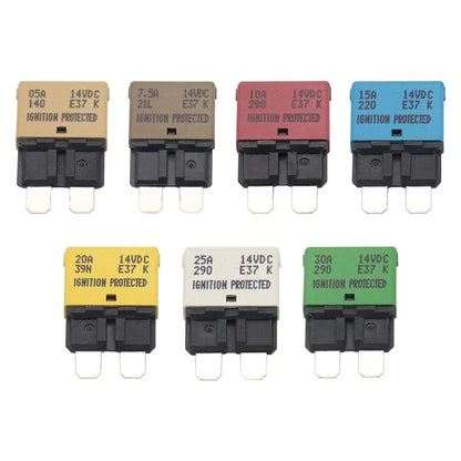 Resettable Fuse Breaker Kit with Holder for Car RV