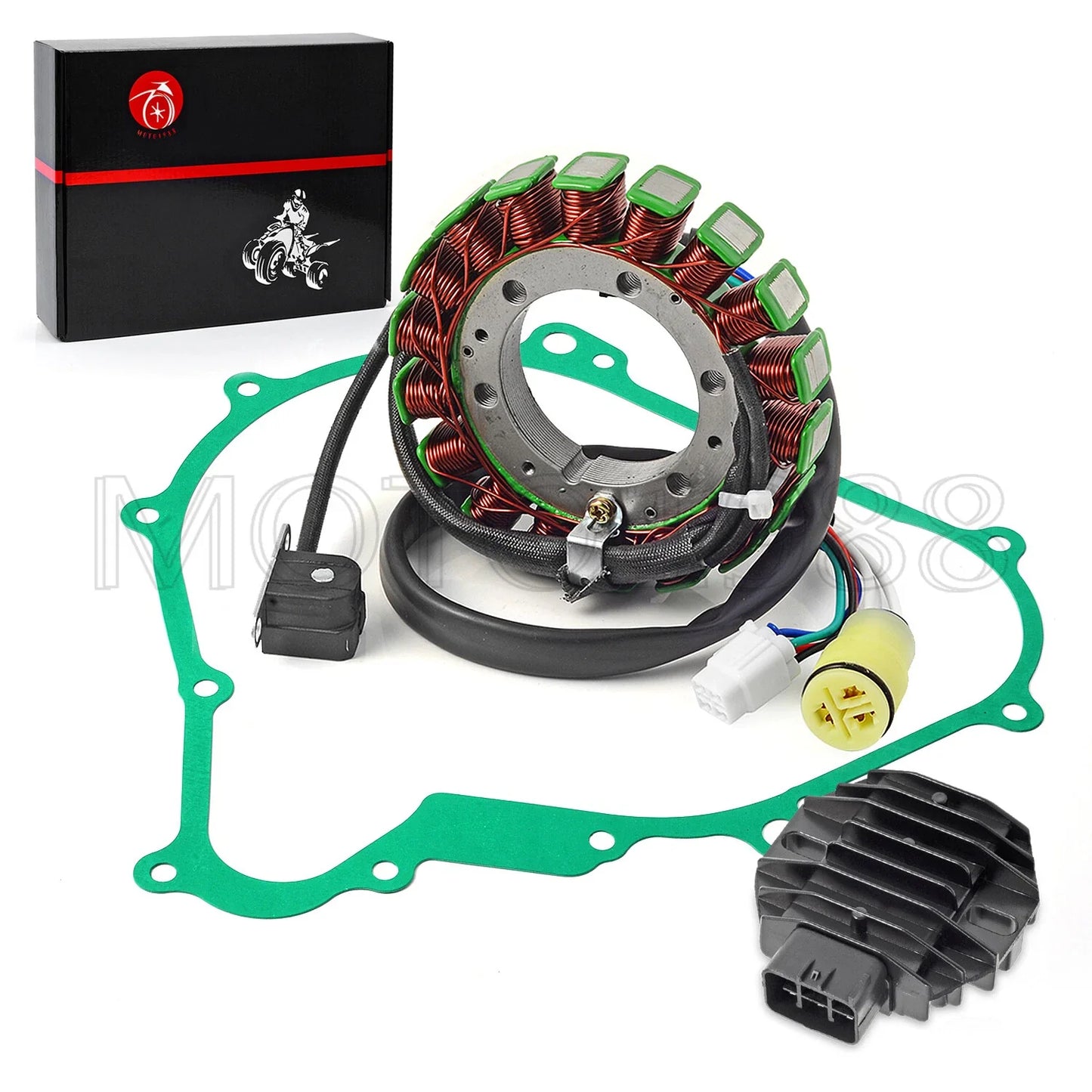 Stator & Rectifier W/ Gasket for Yamaha Kodiak 400/450 (2003–2006)