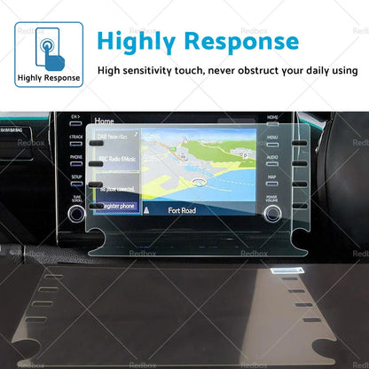 8in Tempered Glass Touchscreen Protector for Toyota HiLux (2021-2022)