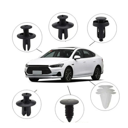 100Pcs Body Push Retainer Pins for Bumper Door Trim Panel Fasteners