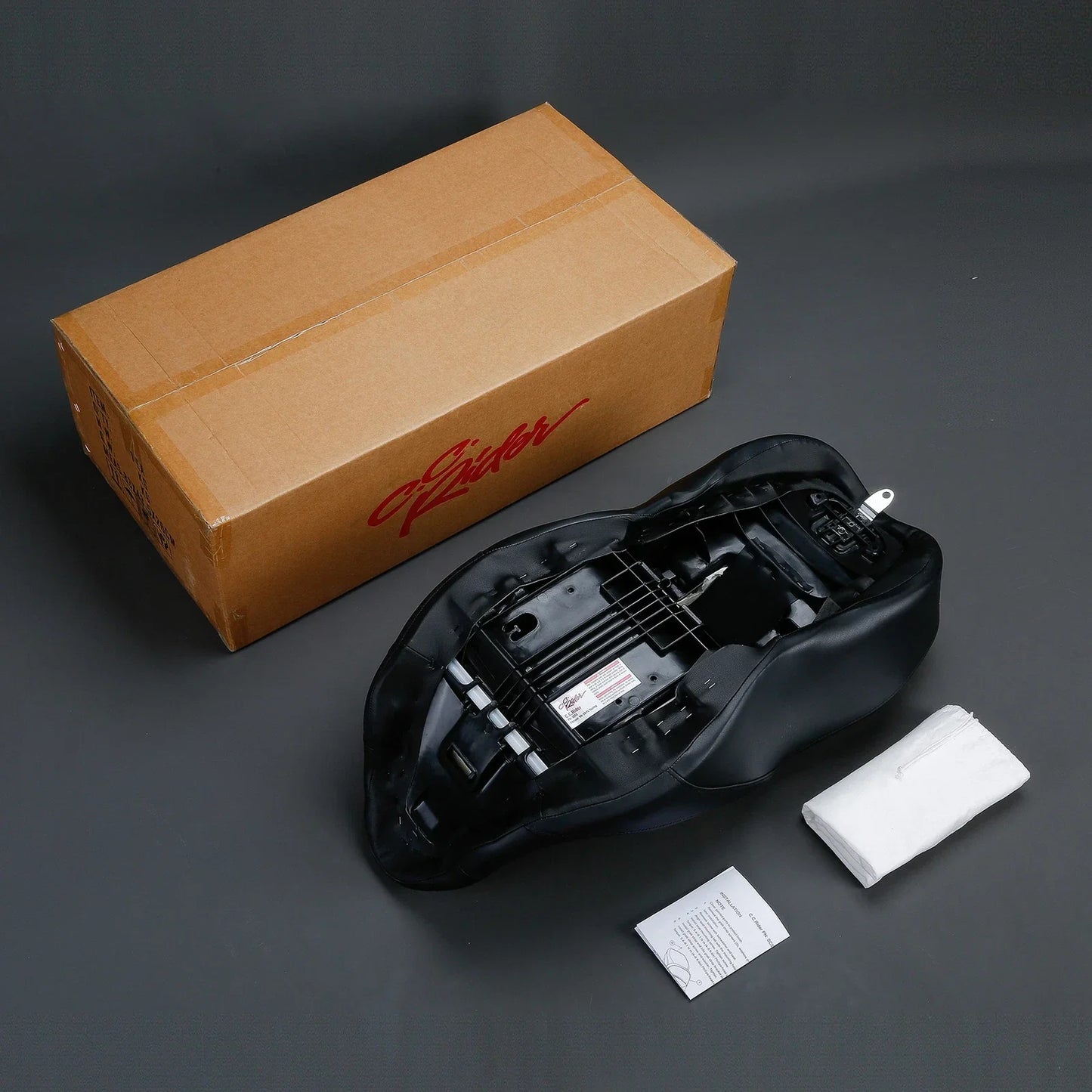 Passenger Gel Seat for Harley Touring Road King Glide (2009-2023) - Blue Black