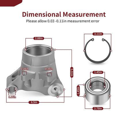 2 x Rear Wheel Bearing Carrier Kit for Polaris Sportsman (2014–2024)