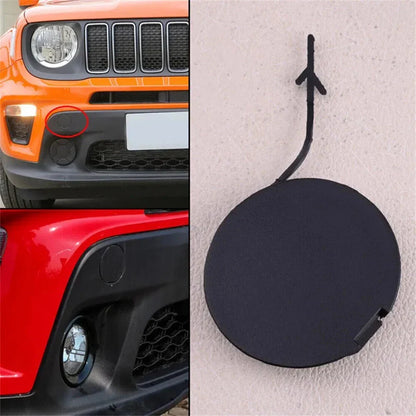 Front Bumper Tow Hook Eye Cap Cover for 2015-2020 Jeep Renegade (2015-2020)