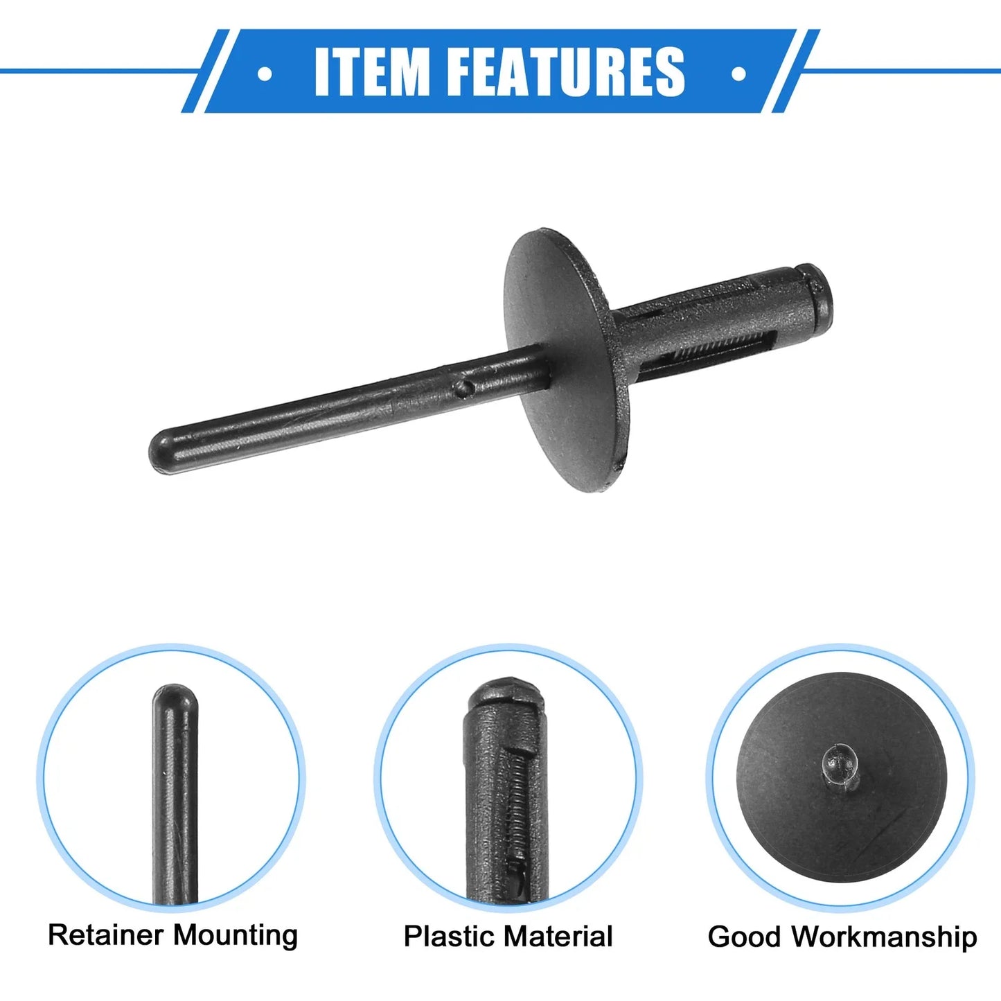 50 Pcs Fender Liner Rivet Bolts for BMW X6 (2008 - 2019)