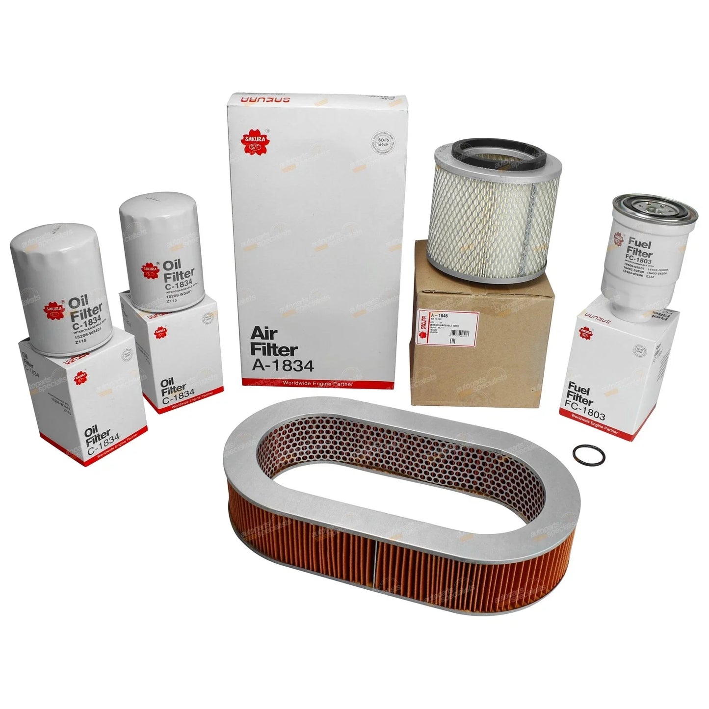 Oil Air Fuel Filter Kit for Nissan Patrol GQ 4.2L TD42 Diesel (1988-1999)