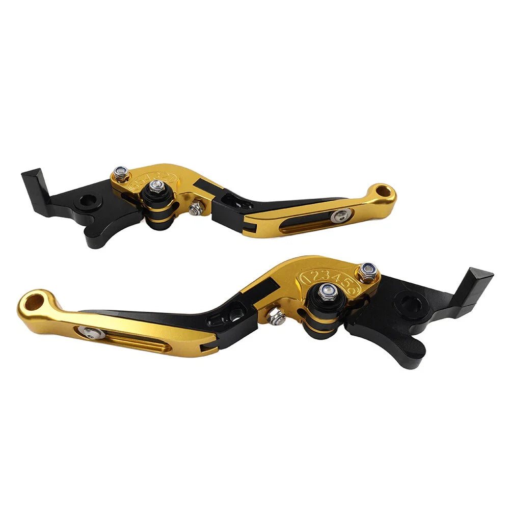 Gold Extendable Brake Clutch Levers for BMW F800GS/Adventure (2008-2018)