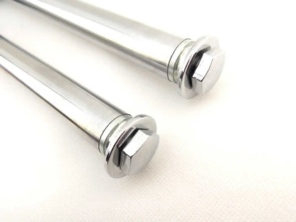 PY50 JBS Silver Front Fork Leg Set LH RH Suspension Shocks (All Years)