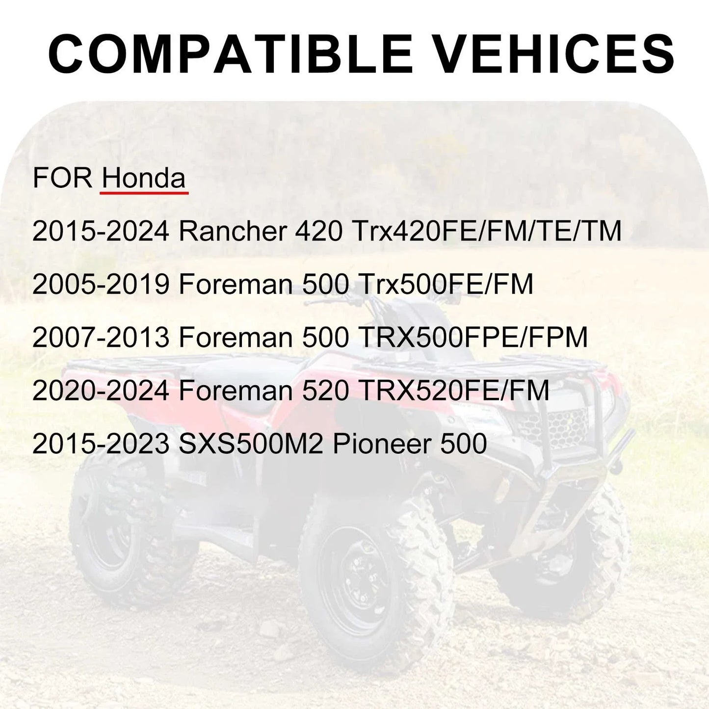 Air Filter Oil Filter for Honda Foreman 500 TRX500FPE/FPM (2007–2013)