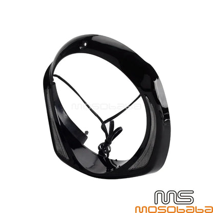Black LED Headlight Bezel Trim for Harley Ultra Limited FLHTK (2014-2022)