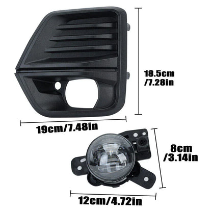 LED Fog Lights + Covers + Wire Harness for Chevrolet Colorado (2023-2024)