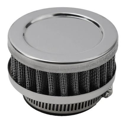 Air Filter Cleaner / 45MM Round Tapered Rubber Silver for Motorcycle