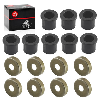 8Pcs Front A-Arm Bushing & Cap for Polaris Phoenix (2005–2021)