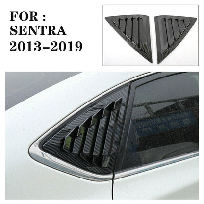 Carbon Fiber / Window Louver Vent Cover for Nissan Sentra Sedan (2013–2019)