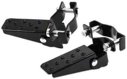 Black Steel Foldable Foot Pegs for MTB BMX Road Bike