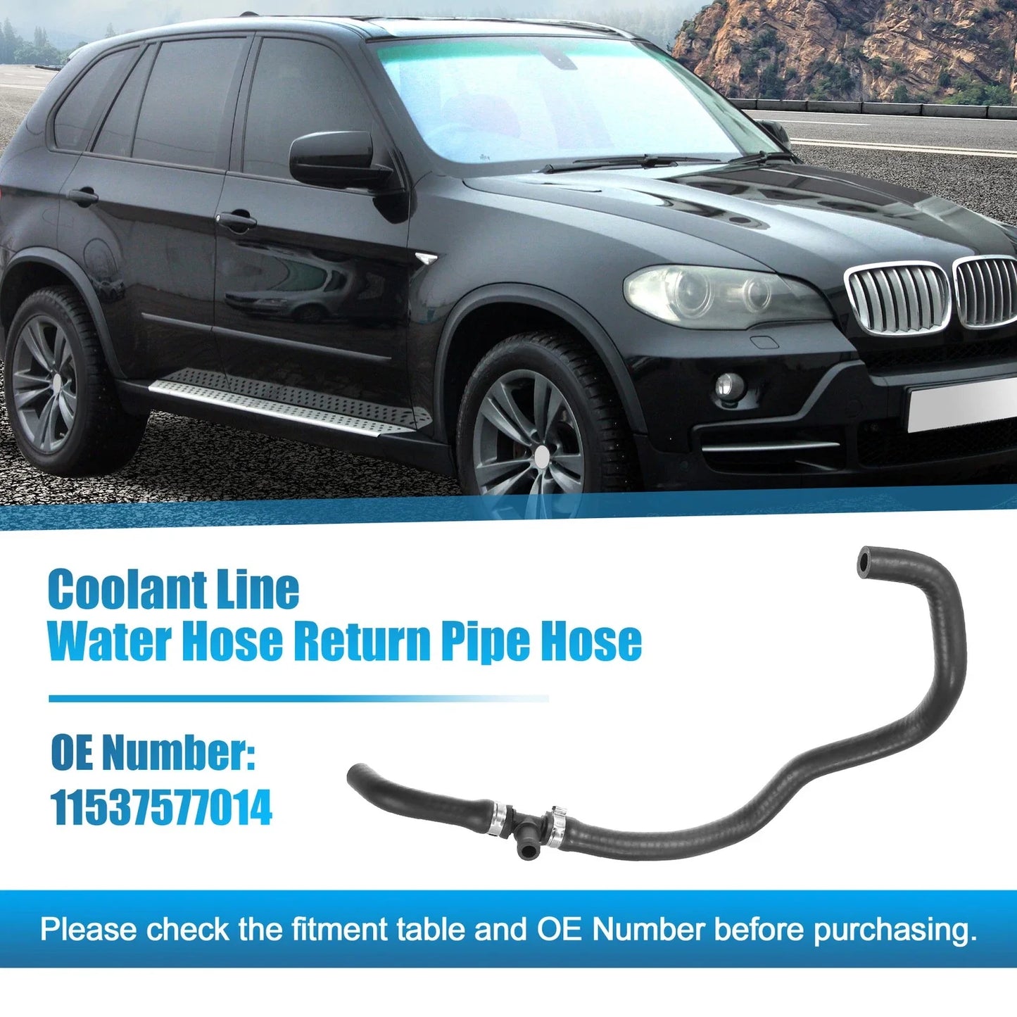 Coolant Line Water Hose Return Pipe Hose for BMW 550i (2011-2016)