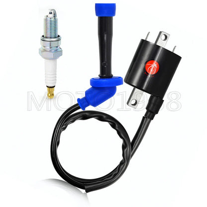 2x Ignition Coil Spark Plug for Yamaha V Star 650 XVS650 (1998–2016)