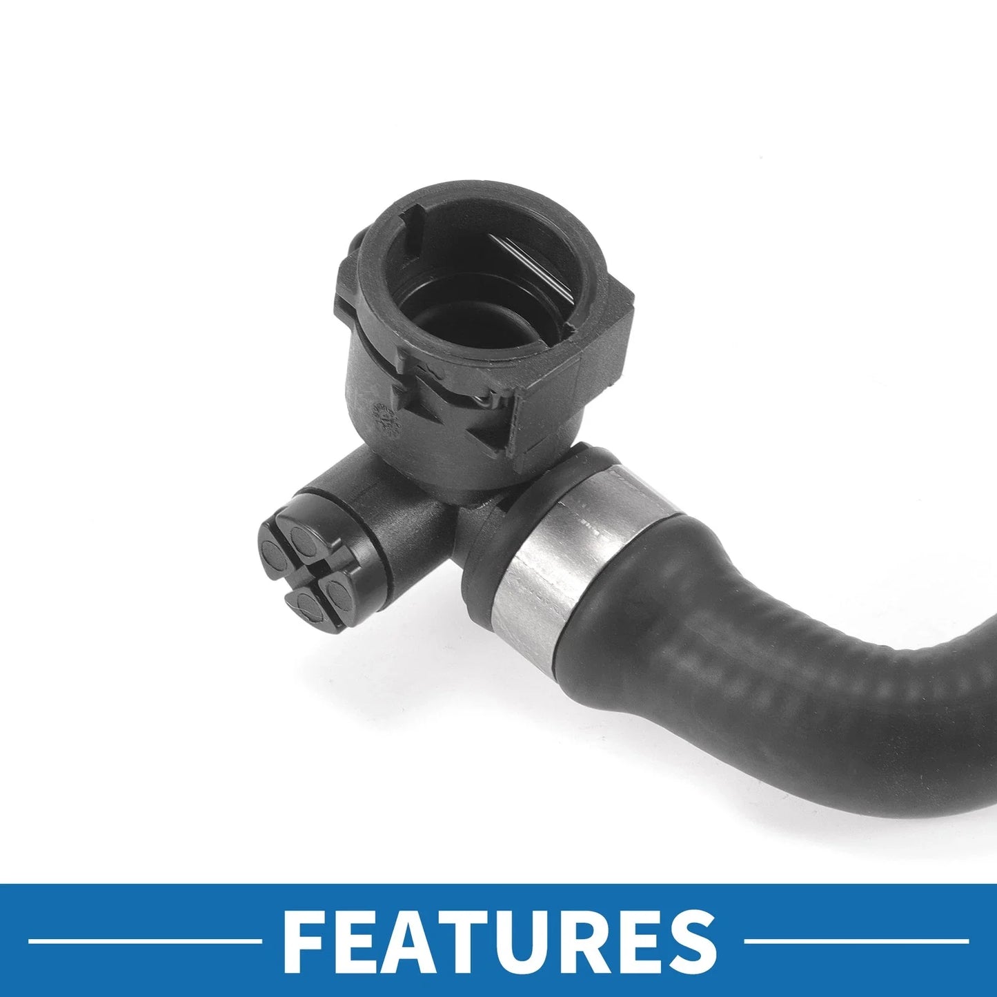 Engine Radiator Hose for BMW 228i 2.0L Rubber Black (2014 - 2016)