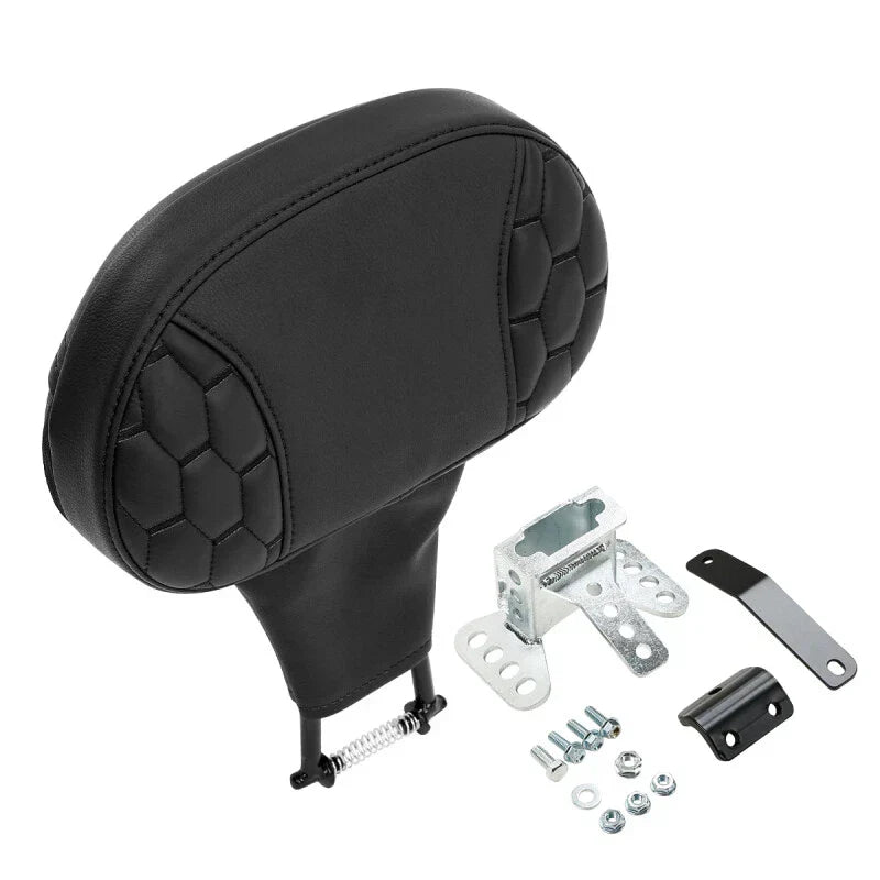 Black Backrest Pad for Harley Touring Road Street Glide (1988-2023)