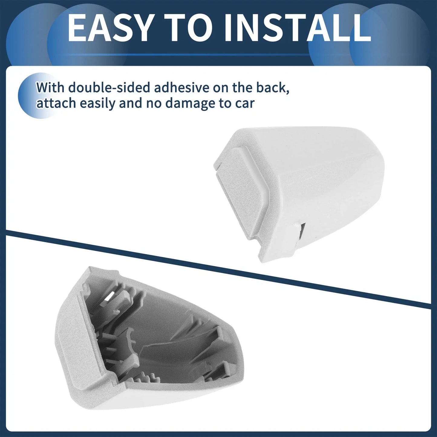 Door Handle Cover Front Left for BMW X1 X5 White (2015-2018)