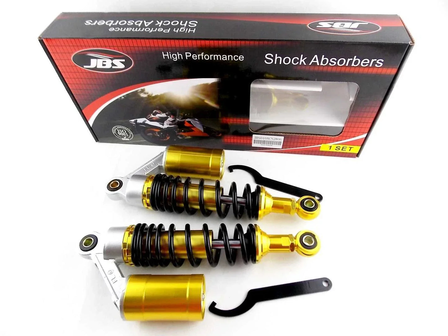 280mm JBS Lowering Nitrogen Shock Absorbers for YAMAHA XV250 ROUTE 66 (88-10)
