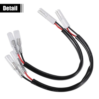 Motorcycle Turn Signal Cable Adapter Connector for Honda  2 x Pcs