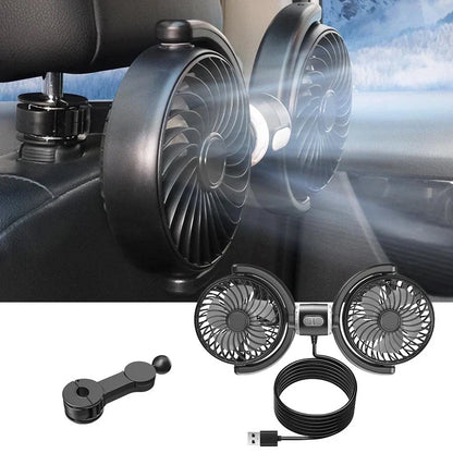 Travel Comfort Accessory USB Car Cooling Fan for All Vehicles