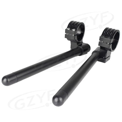 33mm Clip On Handlebar Fork Tubes for Universal Motorcycle - Black