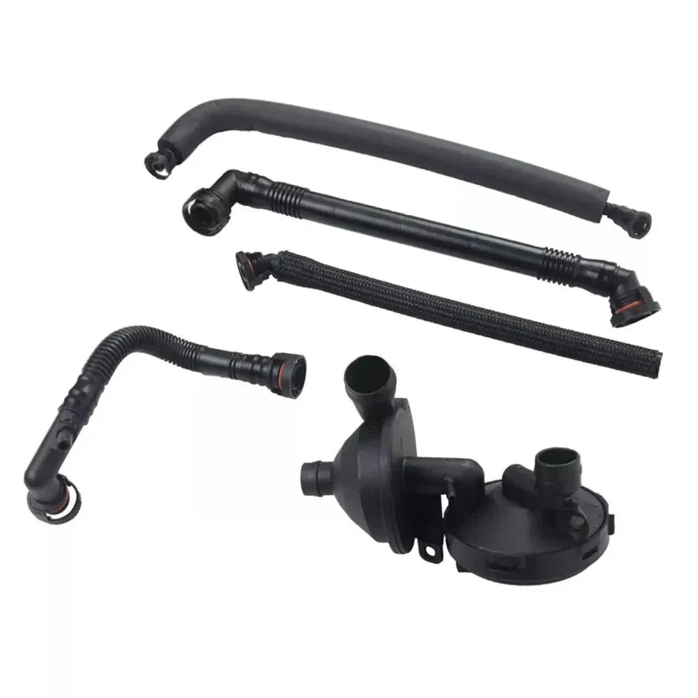 5Pcs PCV Crankcase Vent Valve & Breather Hose for BMW E46 330i 525i 530i X3 (2000-2006)