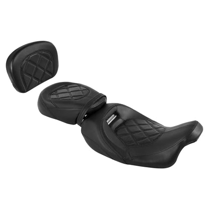 Driver Passenger Seat Pad for Harley Touring Electra Glide FLHT (2009-2023)